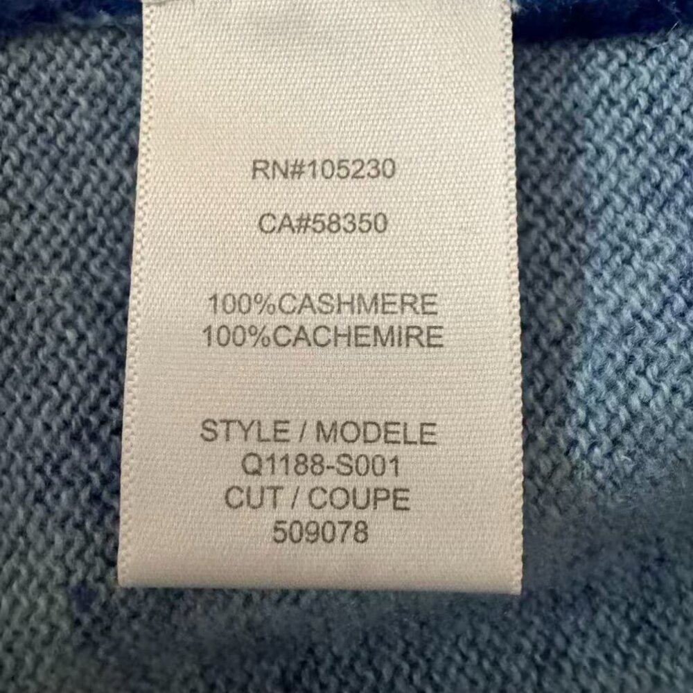 Equipment Blue Python Skin Pattern Cashmere Sweat… - image 7